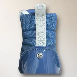 GBG Los Angeles Womens 7 Blue Sparkle Denim High Top Sneakers Quilted Y2K Retro‎ thumbnail 11