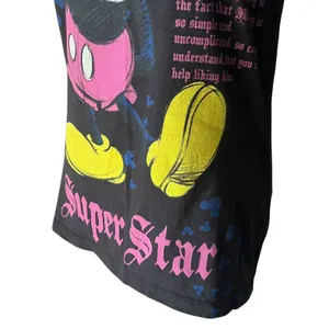 Walt Disney World Mickey Mouse‎ Black T-Shirt Super Star Disneyland XL thumbnail 3