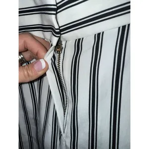 Ann Taylor Loft Striped‎ Summer Pants in Marisa Fit Sz 10 Jasmine Color thumbnail 3