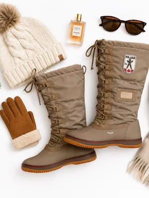Pajar Canada Gia Waterproof Fleece Lined Snow Boots Women 37 Winter Warm in EUC thumbnail 3