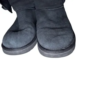 Ugg Daelynn Sheepskin Booties Womens Leather Bow Accent Shearling Winter Size 7 thumbnail 4