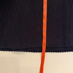 Pari Desai Wrap Midi Skirt M Ribbed Knit Academia Office Preppy $365 Navy Blue thumbnail 12