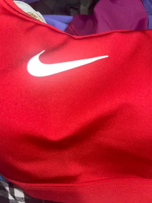Red Nike sports bra thumbnail 4