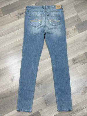Abercrombie & Fitch Rhinestone Jeweled Distressed Skinny‎ Jeans Blue 4 thumbnail 7