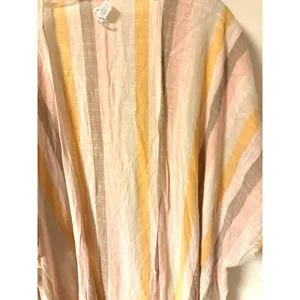 Aerie Women's Lightweight Neutral Colored with Fringe OS‎ Shrug 100% Cotton thumbnail 4