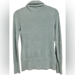 Athleta Women’s Baby Blue Teddy Cozy Baby Blue Quarter Zip Long Sleeve Top Small thumbnail 3