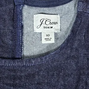 J. Crew Denim Sleeveless Sheath‎ Dress Dark Wash Indigo AK226 Size 10 thumbnail 4