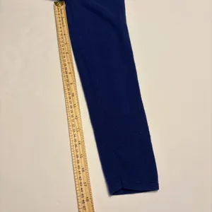 Lauren Ralph Lauren Sweater Women Large Blue Silk Cashmere Shawl Neck V-Neck thumbnail 7