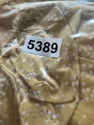 NWT Lulus Mustard Yellow Floral Ruffle Mini Dress Medium Cottagecore Romantic thumbnail 8