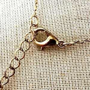Gold tone Sun and Moon Disc Necklace thumbnail 6