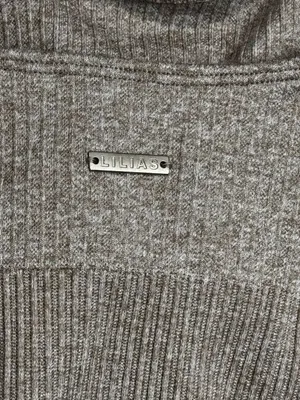 Lilias Active Ribbed Knit Sports Bra and 7/8 Leggings Set Taupe thumbnail 7