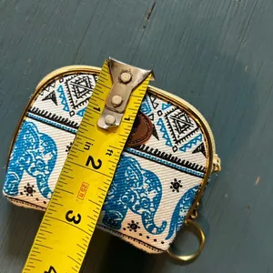 NWOT Made in Thailand Blue Elephant Coin Purse thumbnail 5