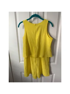 DOKOTOO Yellow Tiered Romper S thumbnail 2