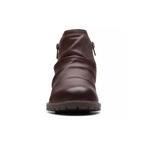 Clarks Aspra Walk Waterproof‎ Womens Ankle Boots British Tan Leather sz9.5 thumbnail 6