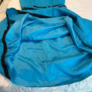 Talbots Pure Irish Linen Blue Midi Dress W/ Belt Women’s Size 10 Lined thumbnail 11