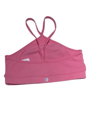 EleVen by Venus‎ Williams Pink Ribbed Double-Strap Sports Bra thumbnail 4