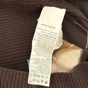 UNITED COLORS OF BENETTON Argyle Wool Blend V-Neck Sweater Preppy Size Small thumbnail 13