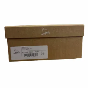 Christian Louboutin Kate 100 Patent Leather Pointed Toe Pump Black Size 36 thumbnail 14