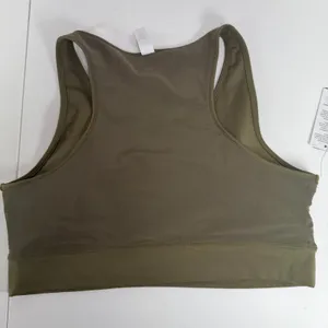 Savvi 2XL Solstice Bra Olive Green Sports Racerback Mesh Cutout F1-728-06-2X thumbnail 11