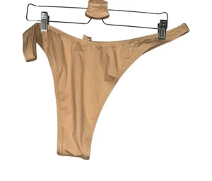 Skims Swim Micro Tanga Bikini Bottom Women Sz 3X Ocher Stretch Thong Beach Swim thumbnail 1