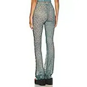 BOYS LIE Ocean Reverie x Yung Reaper Flare Pants STRETCHY Lace XS Teal GORGEOUS thumbnail 2