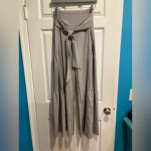 Halara Breezeful™ High Waist Shirred quick dry wide leg pants sz M gray new NwT thumbnail 3