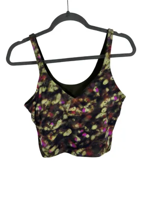 Lululemon Align‎ Tank Top Soft Focus Splatter Green Multi Size 10 Built-In Bra thumbnail 3