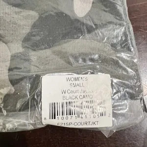Flint Park W Court Jacket Black Camo Full Zip Stretch Small NWT thumbnail 4