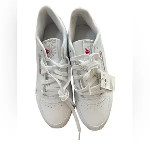 Reebok White Leather Classic Shoes Size 11 New‎ With Tags thumbnail 6