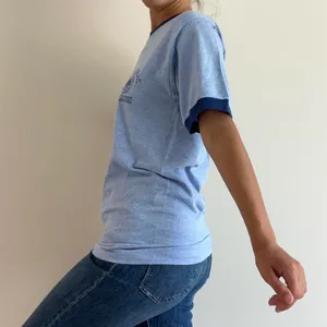 Collegiate Pacific Blue True Vintage Ringer Tee Quinnipiac University thumbnail 2