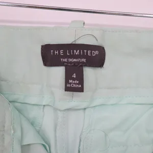 The Limited Pants Womens 4 The Signature Mint Green Slim Stretch Tapered Fair thumbnail 2