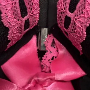 Sexy Lingerie Black w/ Pink lace Size Small thumbnail 6