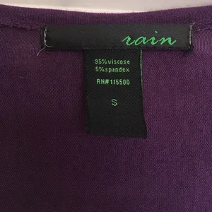 Rain Purple Disc Sequin Gold Bead V-Neck Viscose Top Small thumbnail 3