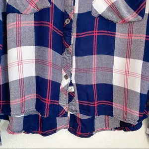 Vintage Havana Americana Plaid Fly Back Shirt Size Large thumbnail 7