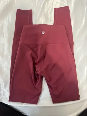 Lululemon Red Leggings Align High-Rise thumbnail 3