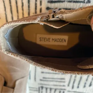 Steve Madden Flavy Taupe Suede Hidden Wedge High Top Sneakers 9 thumbnail 6