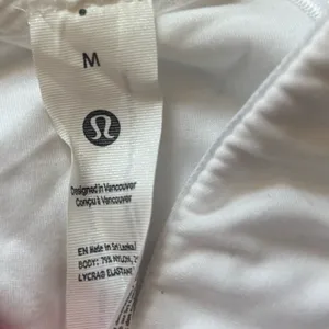 LULULEMON Wundermost Ultra-Soft Nulu Tube Top White size M Gym Yoga Beach EUC thumbnail 3