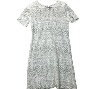 White‎ Lace Sheath Dress M Bridal Shower Courthouse Wedding Guest Garden Party thumbnail 5