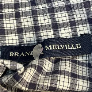Brandy Melville Black Plaid Checkered Long sleeve Button Down Shirt Top Size M thumbnail 4