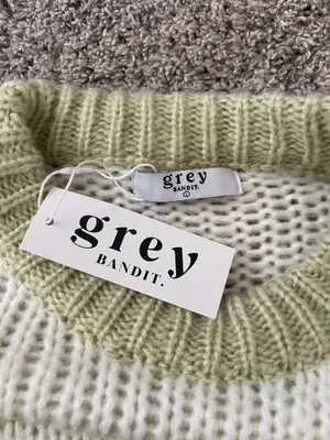 Grey Bandit Striped Balloon Sleeve Sweater thumbnail 2