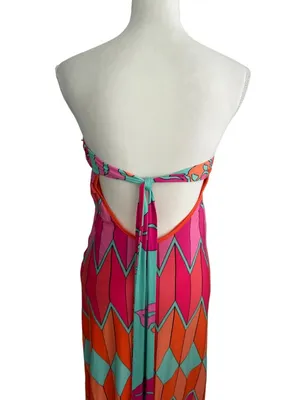 ANALILI Strapless Tie Back Column Maxi Dress Size XS thumbnail 5