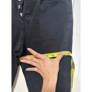 Levi's Black Denim Jeans W25 L30 Button Fly Raw Hem thumbnail 5