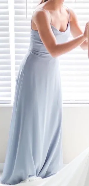 Dusty Blue Formal Dress Size 2 thumbnail 1