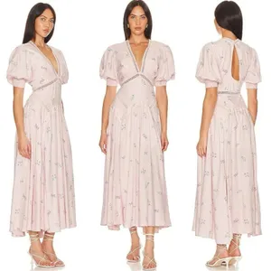 Free People Ethereal Dainty Still In Love Maxi Dress Floral Cottage 10 Medium thumbnail 4
