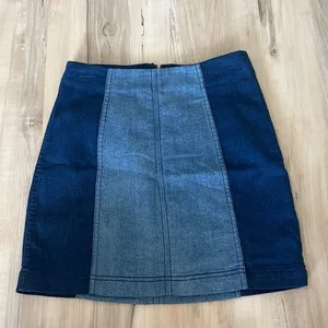Free People Jean Mini Skirt thumbnail 1