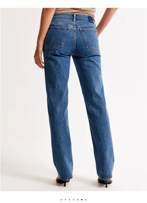 Abercrombie 90s Straight Mid-Rise Jeans Curve Love thumbnail 2