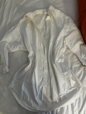 Shirt H&M White Button-Up Oversized thumbnail 1