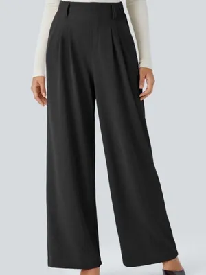 Halara Flex High Waisted Side Pocket Wide Leg Waffle Work Pant L NWT thumbnail 3
