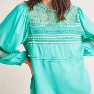 ANTHROPOLOGIE BLNK LONDON Sunshine Pheasant Top size‎ Small thumbnail 2