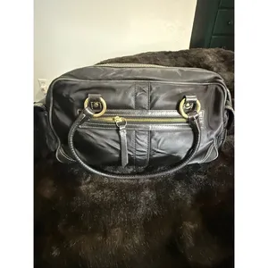 Coach Legacy Small Gallery Black Turnlock Satchel Bag Y2K Vintage # 4453 13x8 thumbnail 5